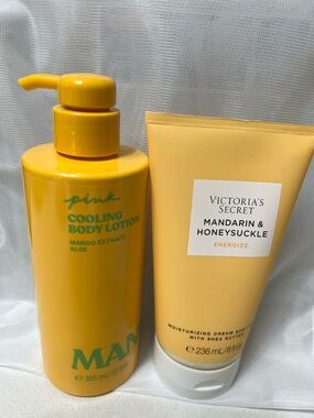 Victoria Secret Pink Mandrin Lotion and Mango Body Wash
